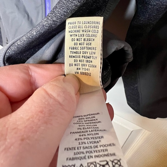 L.L. Bean Black and Gray Jacket with Purple Accents - Picture 12 of 12